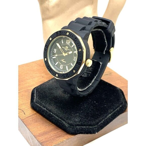 Oceanaut Women\'s Watch OC0214 Quartz Acqua Gold Black Rubber Band 41mm main image 10